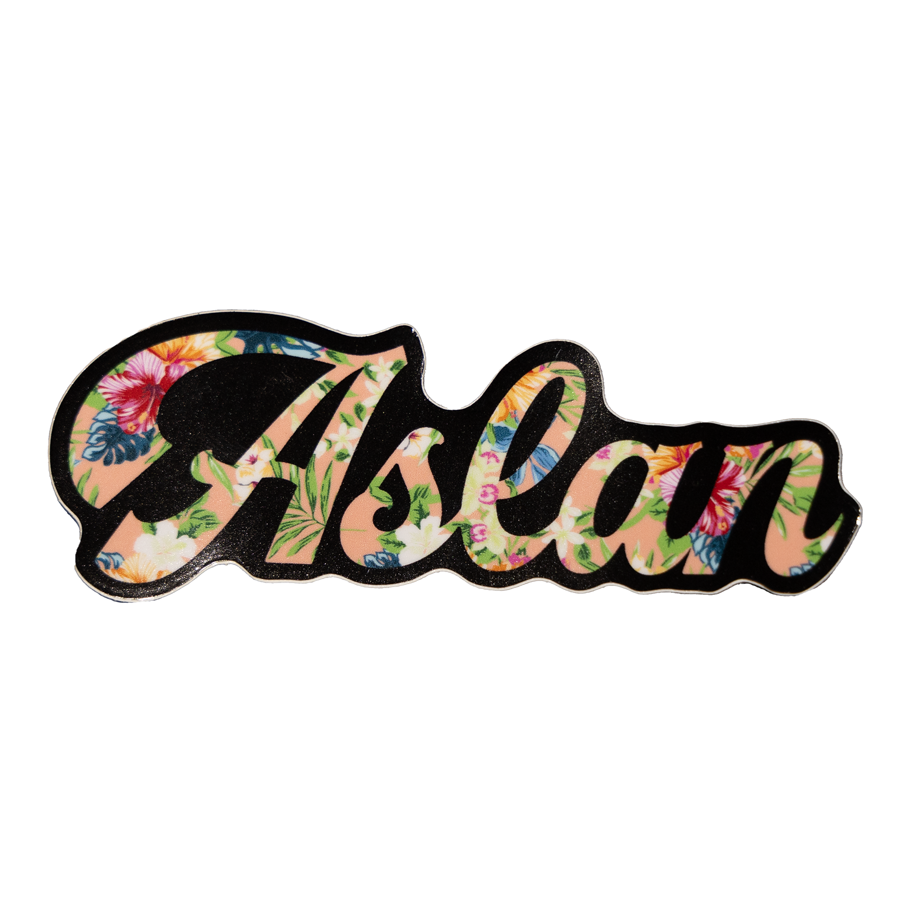 Cursive "Aslan" Sticker
