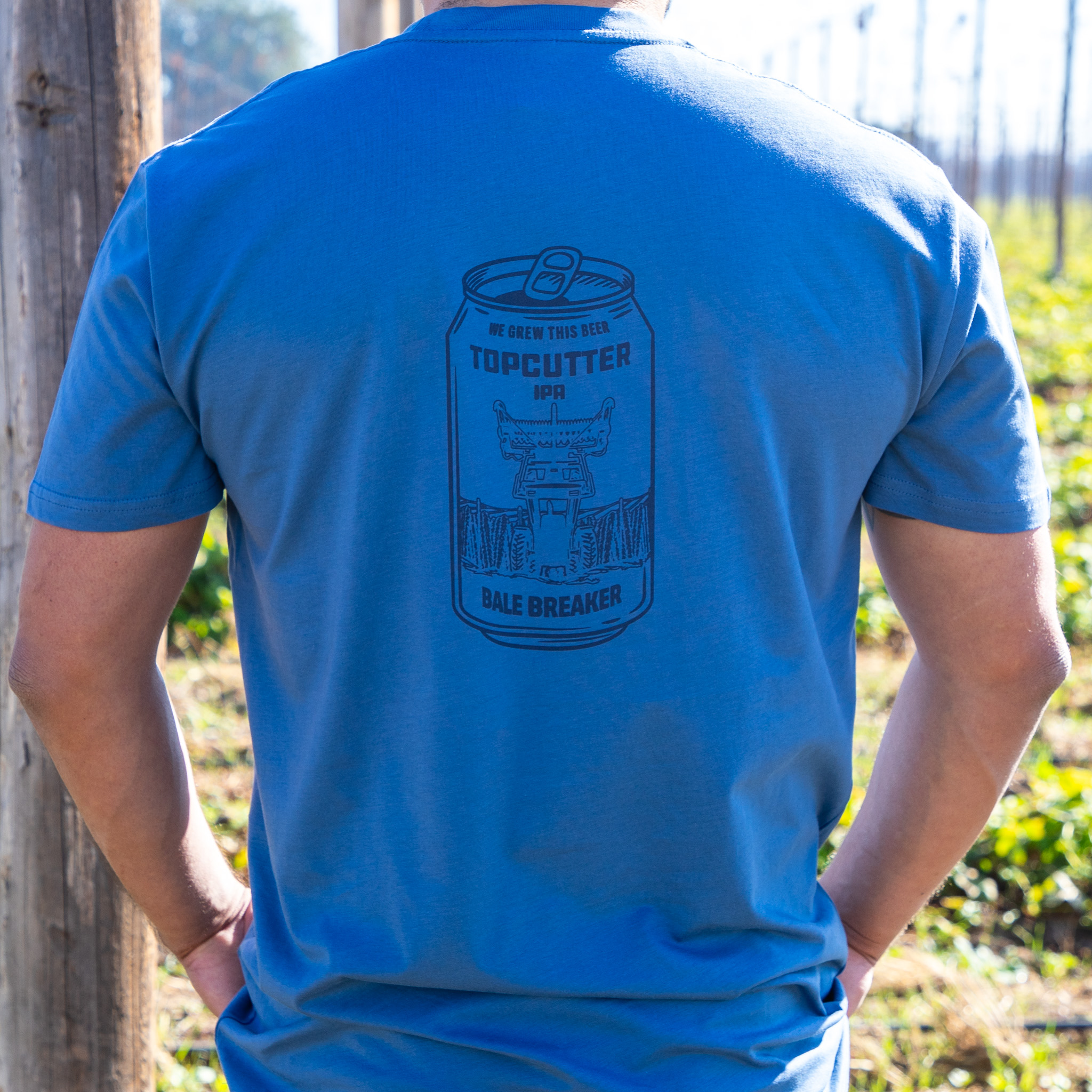 Blue Topcutter Can Tee