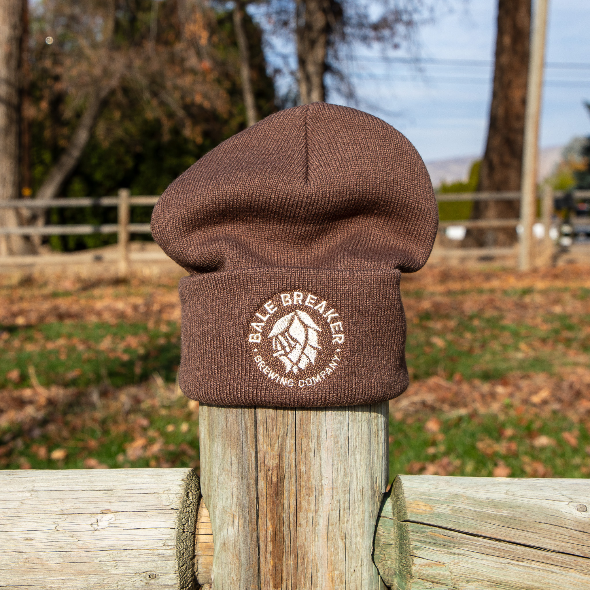 Brown Hop Logo Beanie