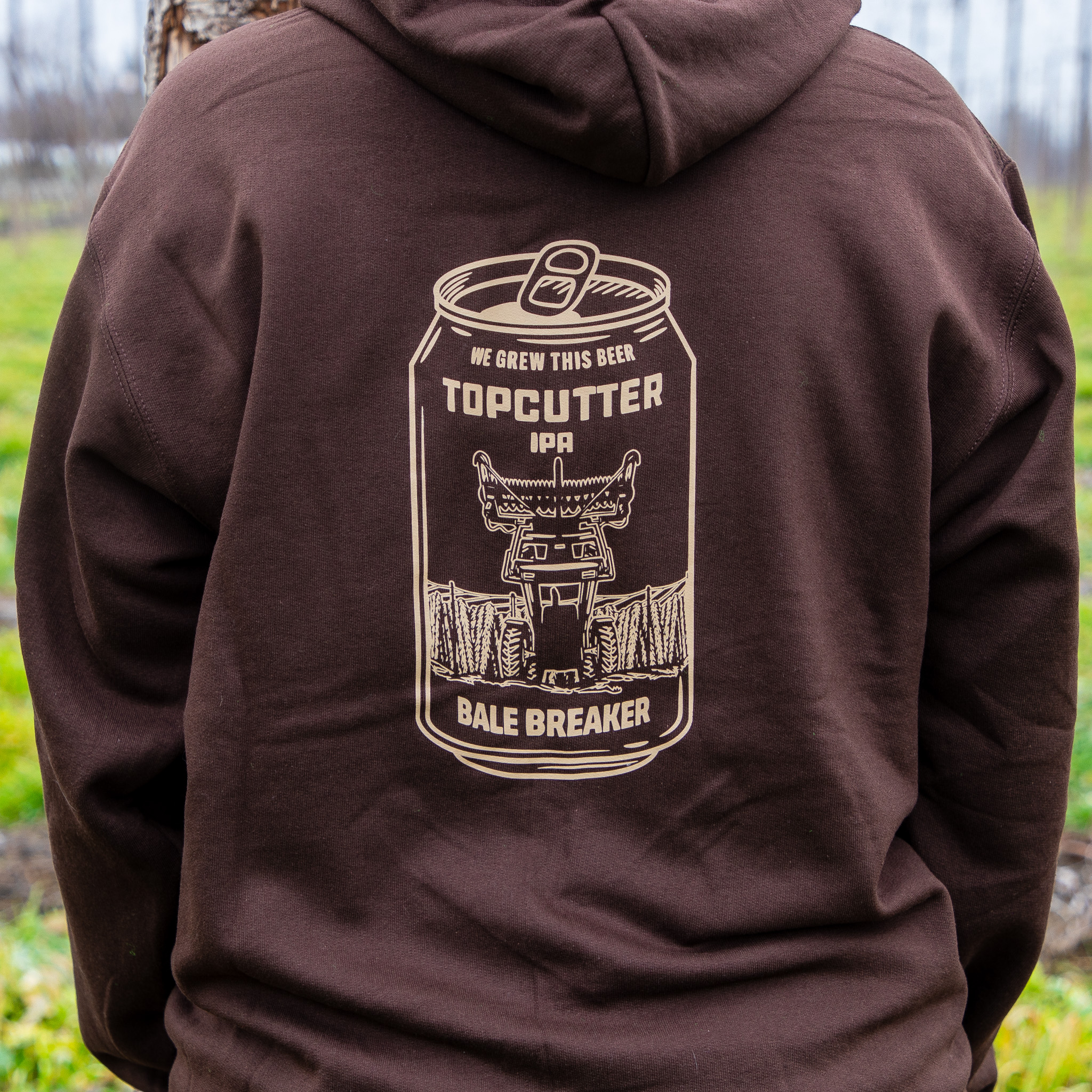 Brown Topcutter Zip Up