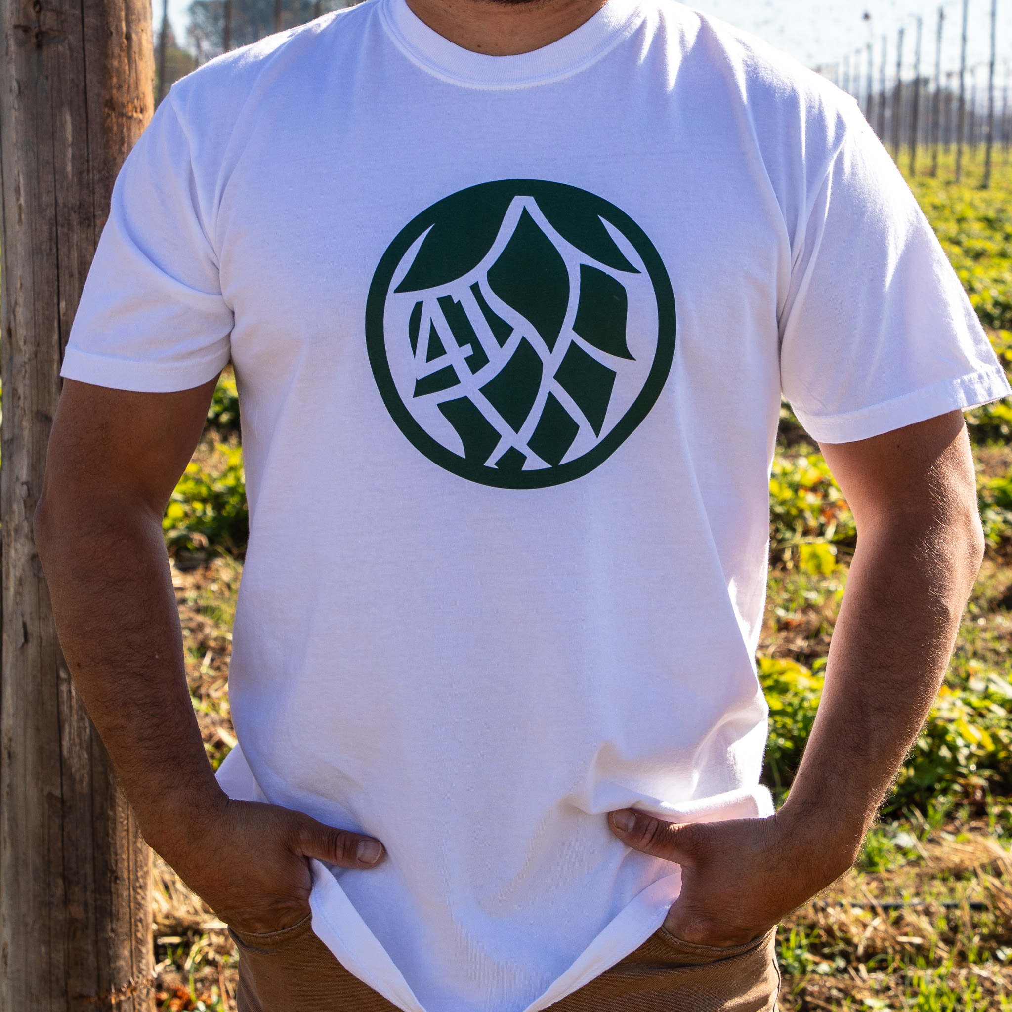 White Hop Logo Tee