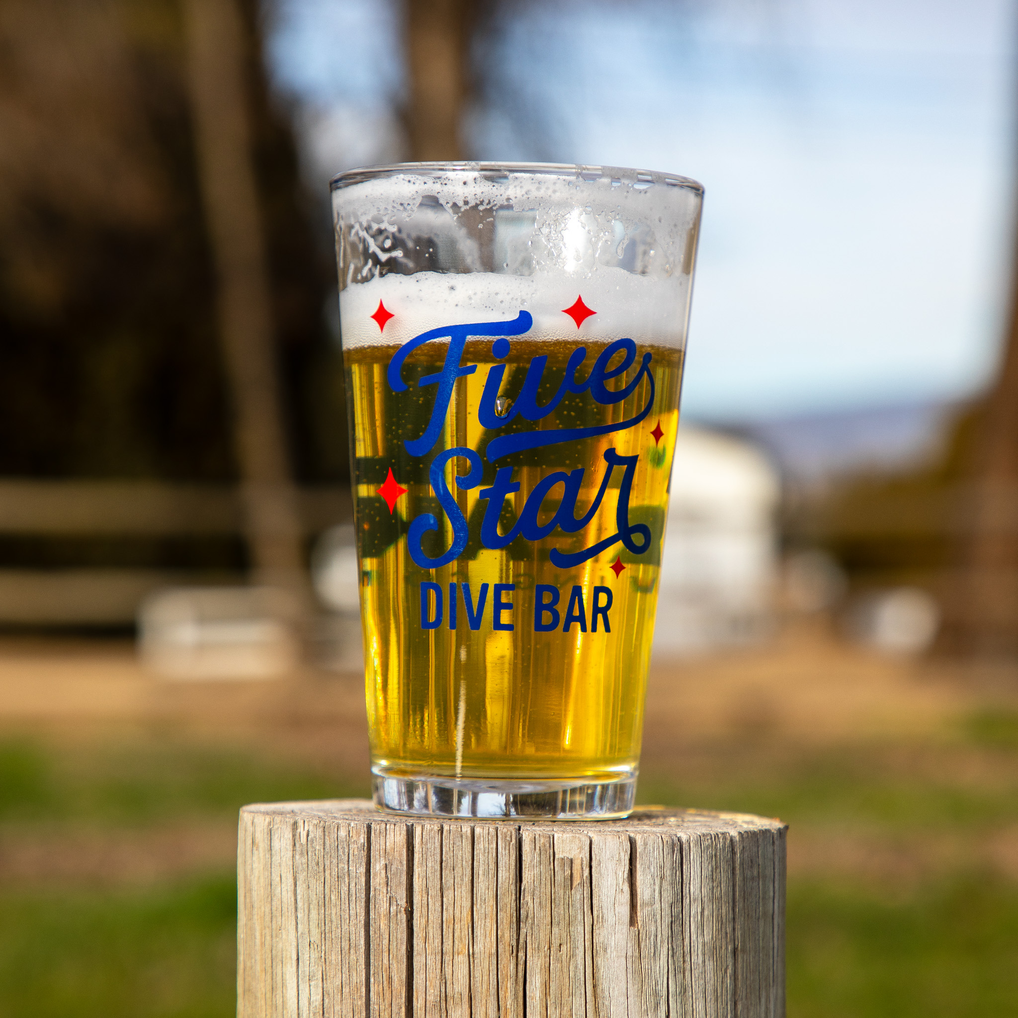 Five Star Pint Glass