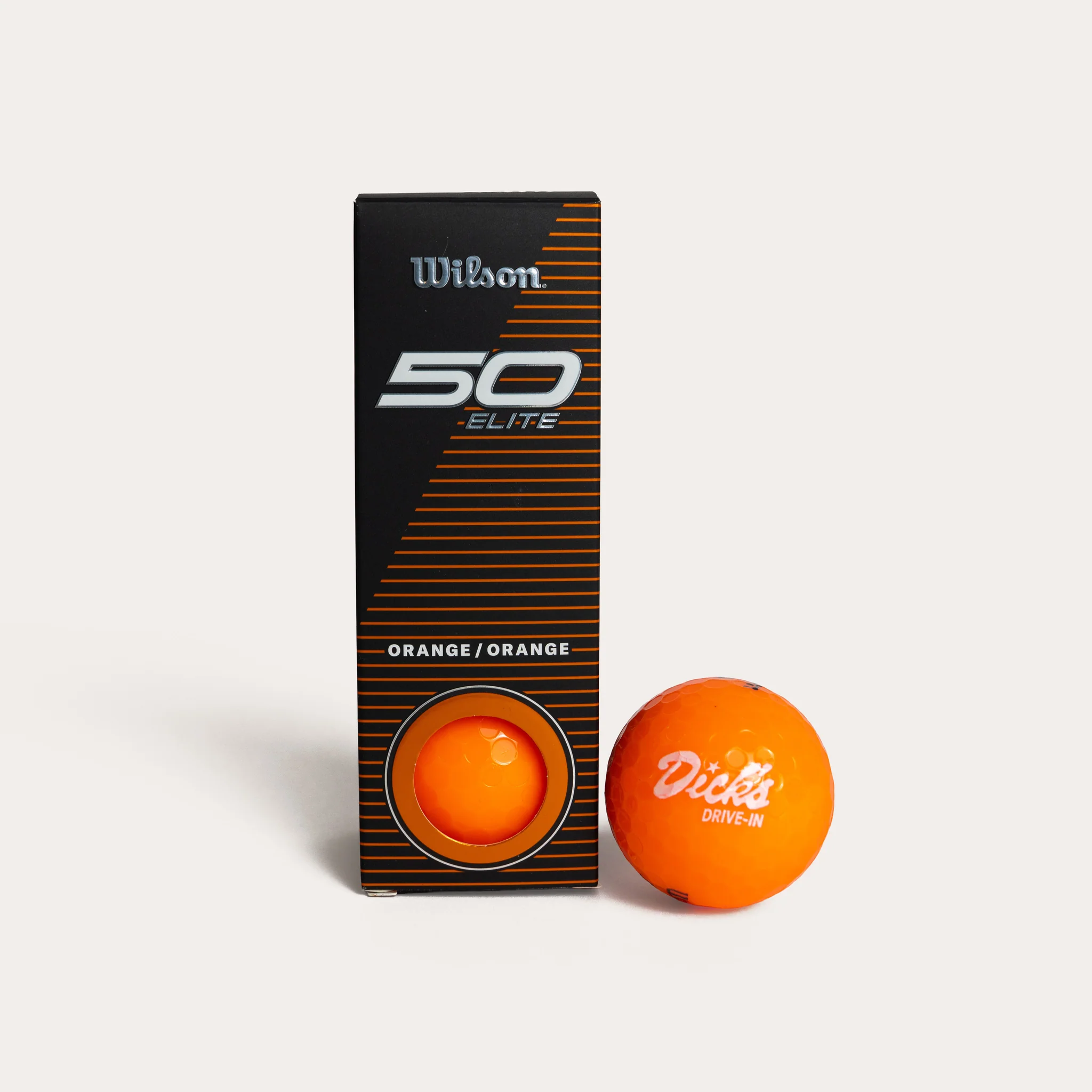 Wilson 50 Elite "Neon Orange" Golf Balls (3-pack)