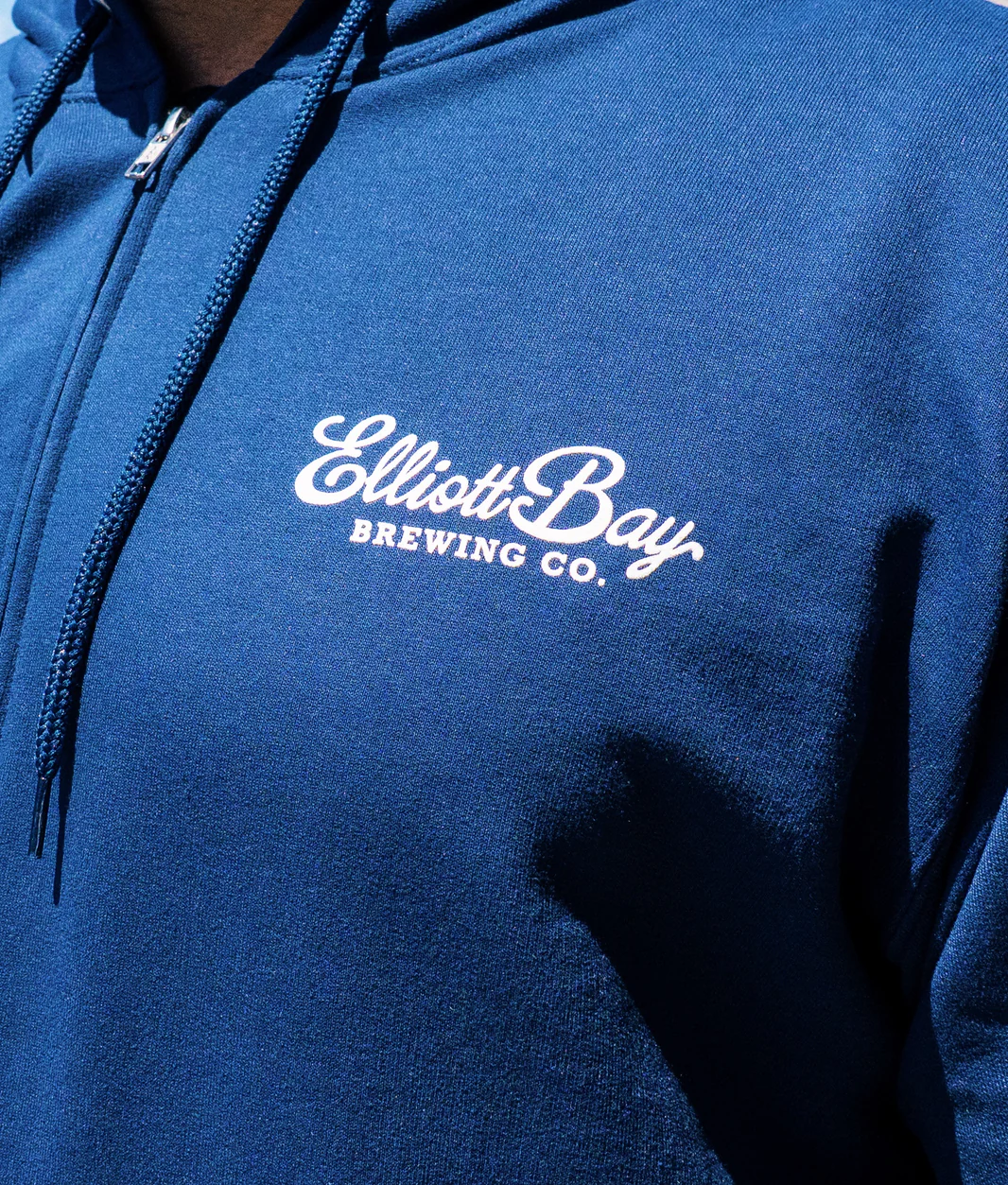 Navy Seattle's Organic Zip Hoodie