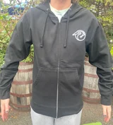 Fremont Black Logo Zip-Up Hoody