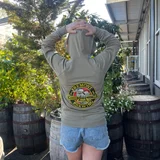 Olive Zip Up Hoody