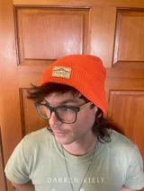Orange Waffle Beanie