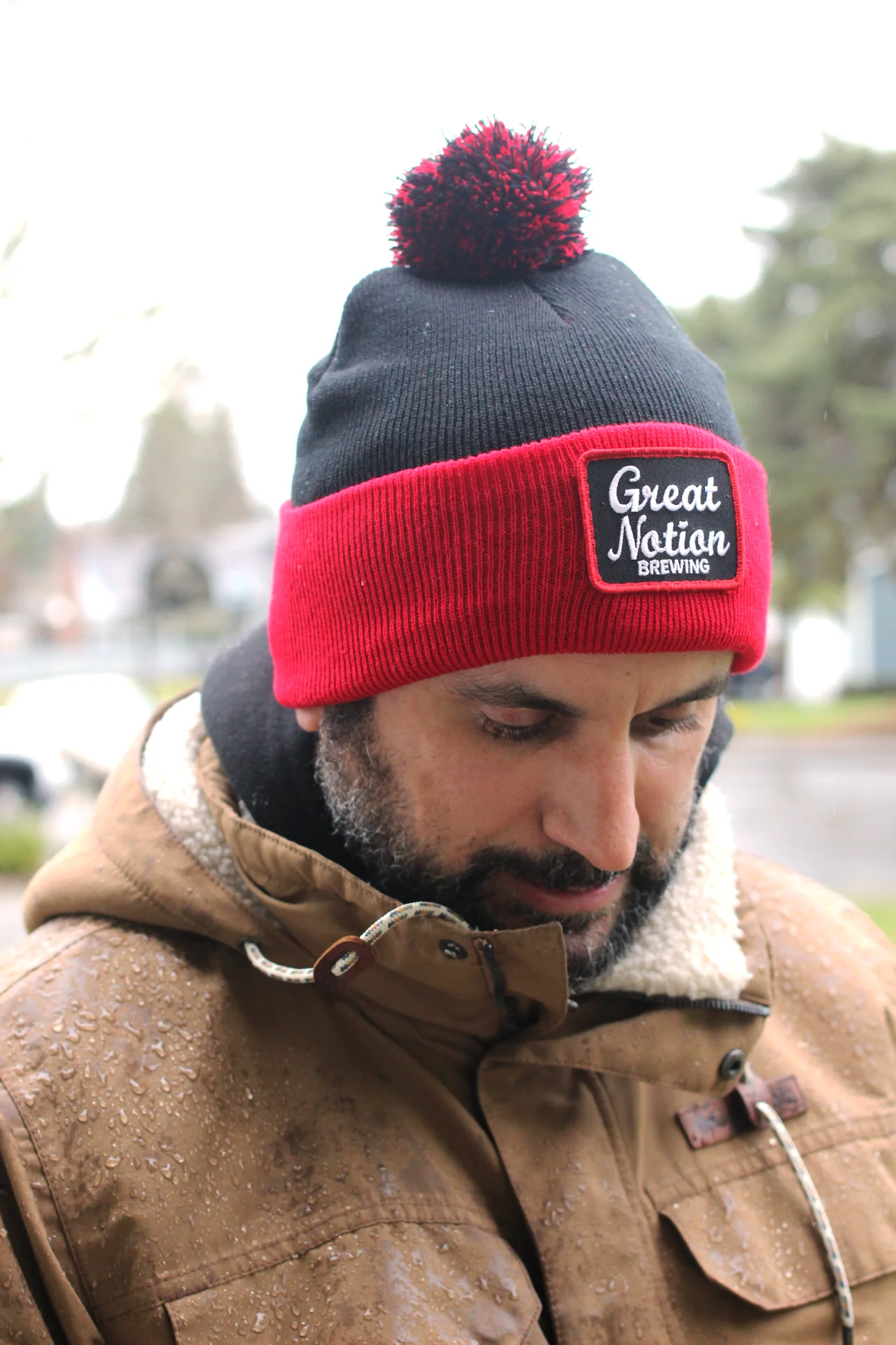 Red and Black Beanie