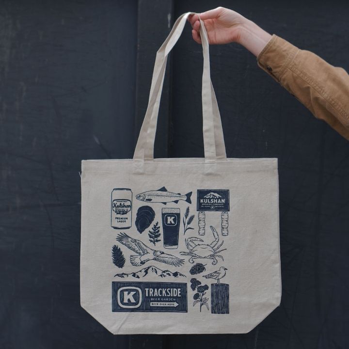 Canvas Tote Bag - Patchwork