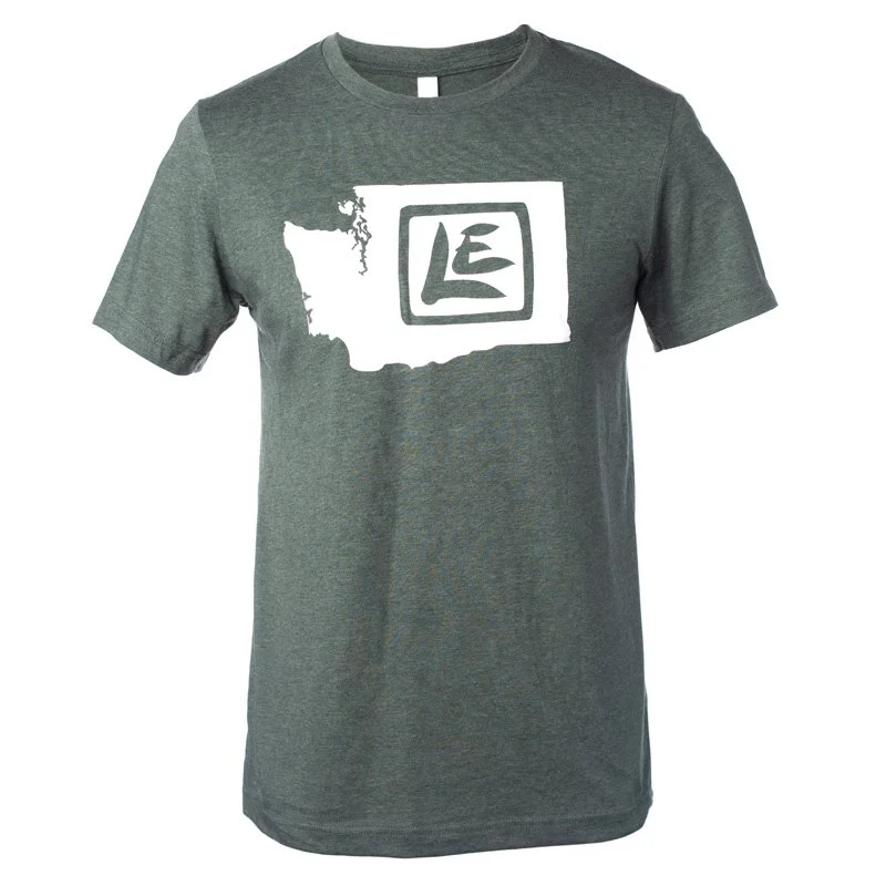 Unisex T-Shirt: WA State (Heather Forest)