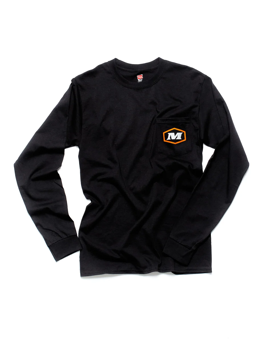 Long Sleeve Black Pocket T
