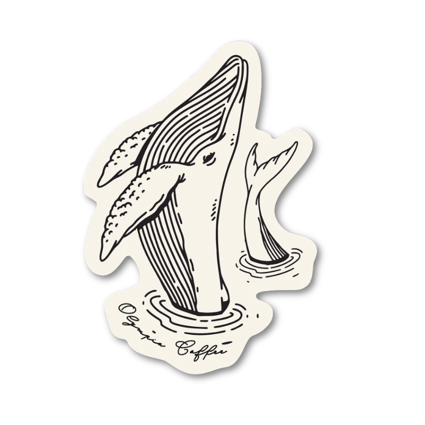 Low Tide Whale Sticker