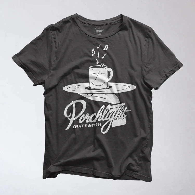 Porchlight Platter Shirt In Soft Black