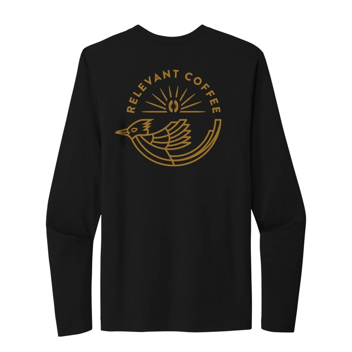 Long Sleeve Tee - Black & Gold