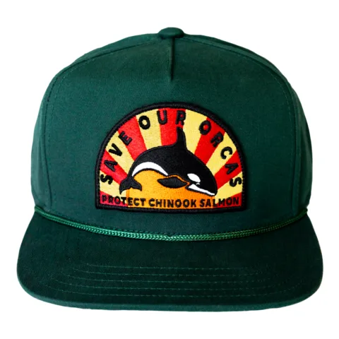 Save Our Orcas Hat - Forest Green
