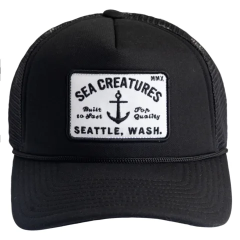 Sea Creatures Hat - Black