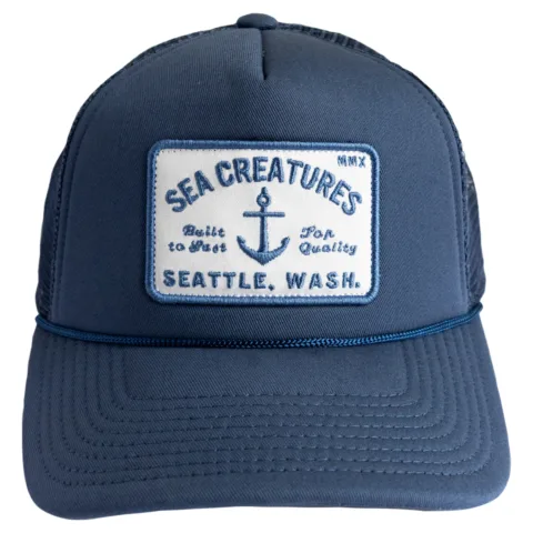 Sea Creatures Hat - Navy Blue