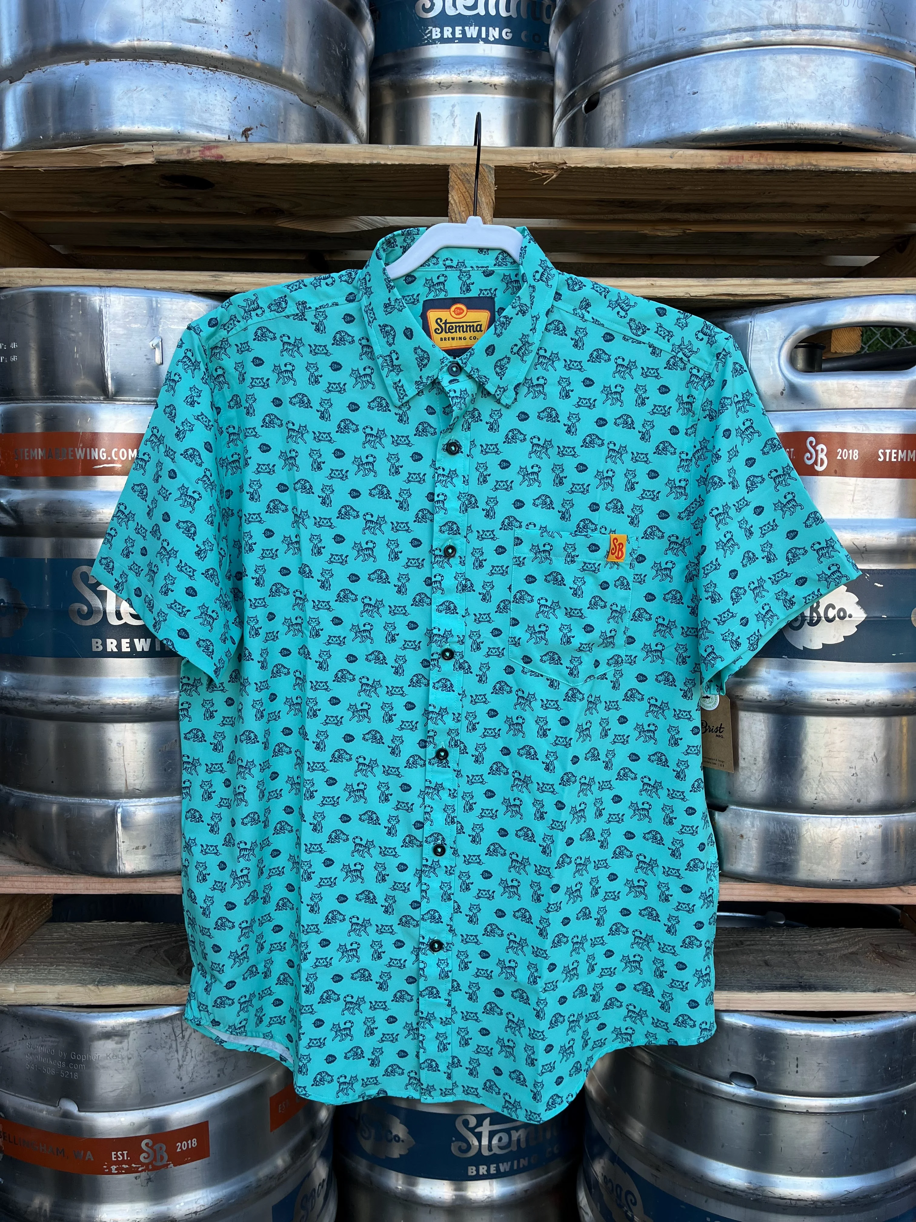 Button Up Shirt - Cats