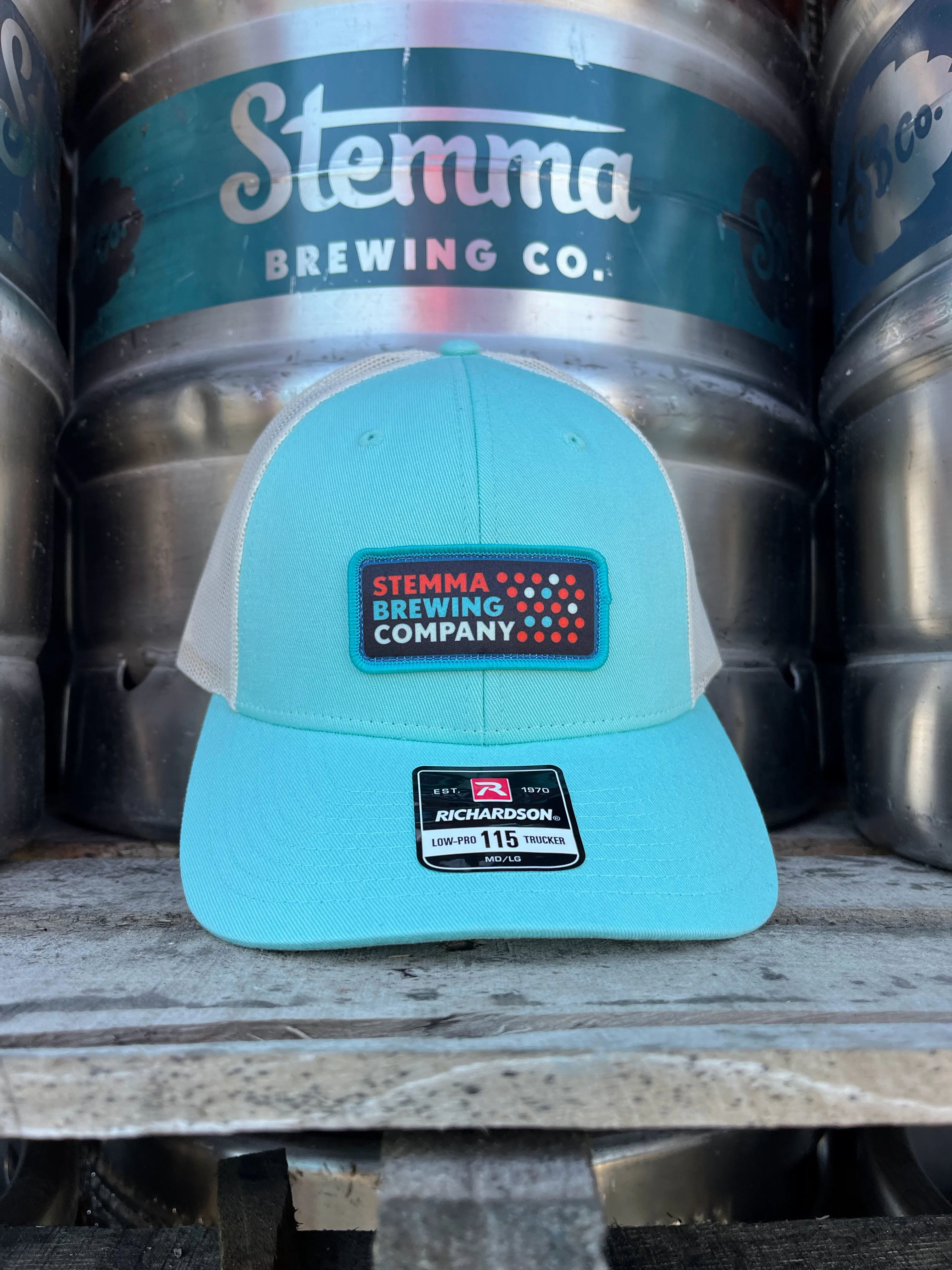 Hat - Teal Blue Patch