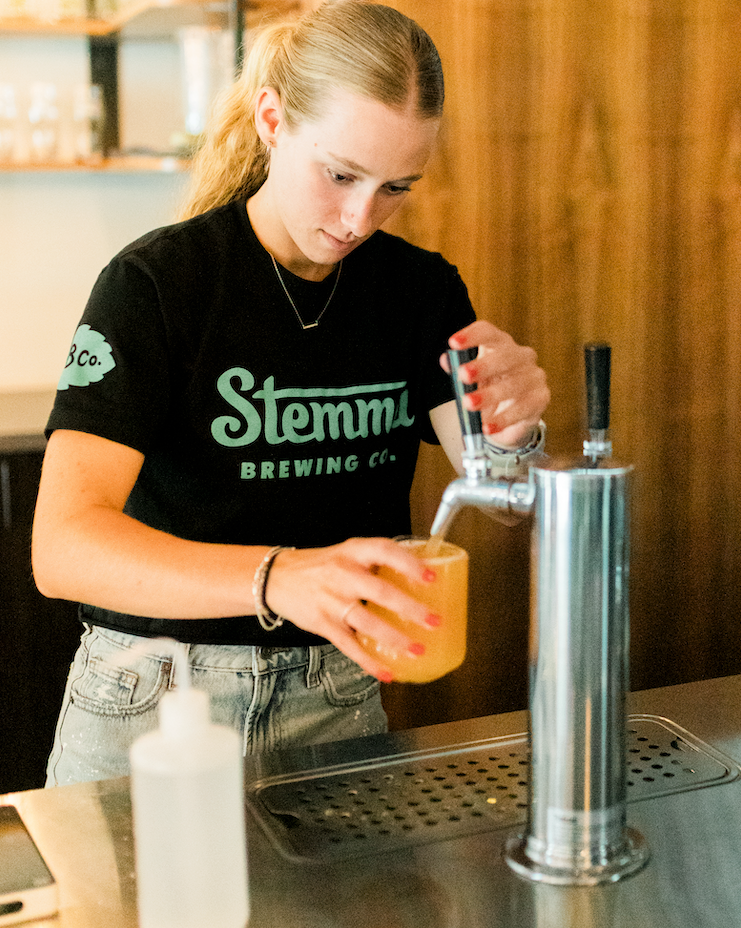 Tee - Black and Teal Stemma