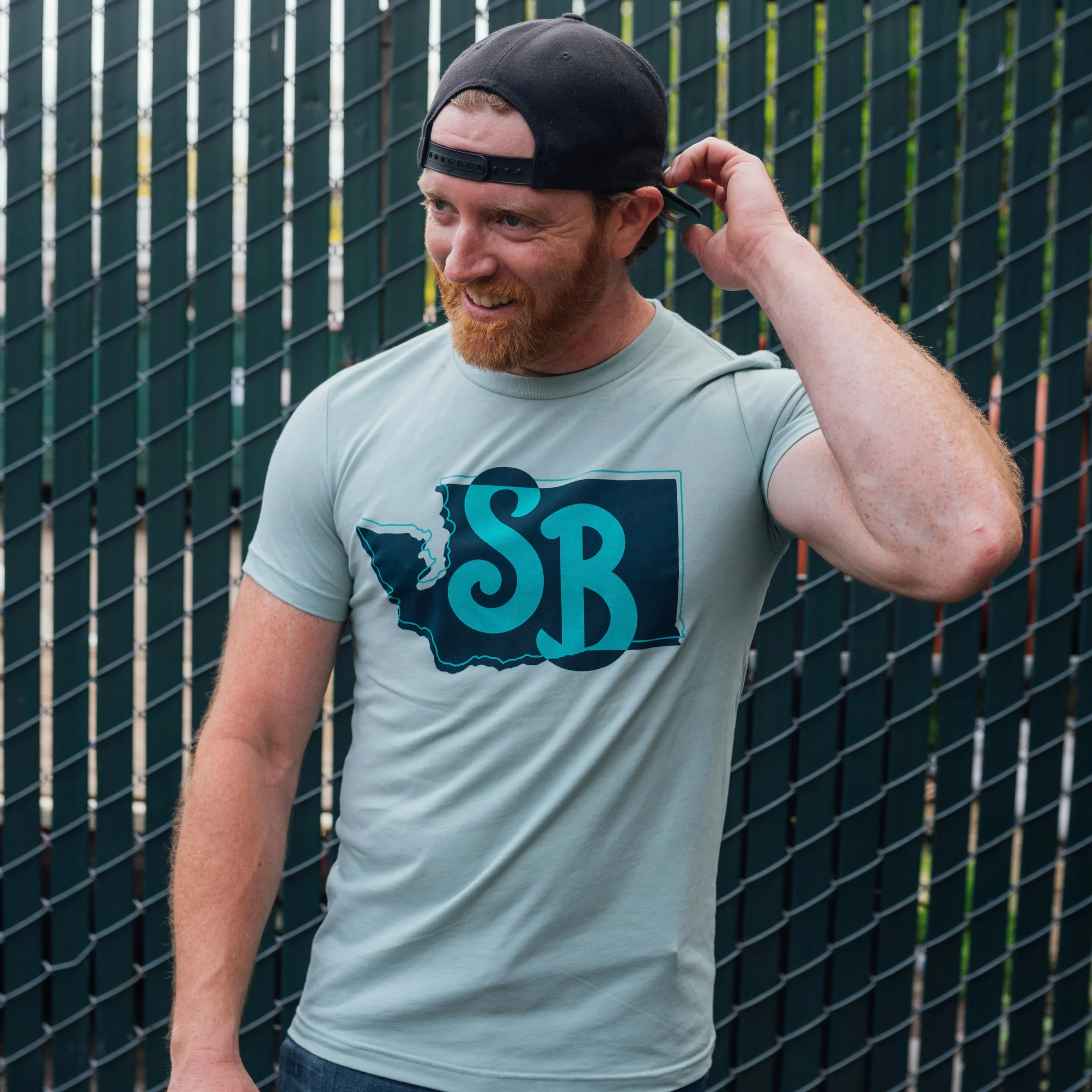 Tee - Dusty Blue WA Tee