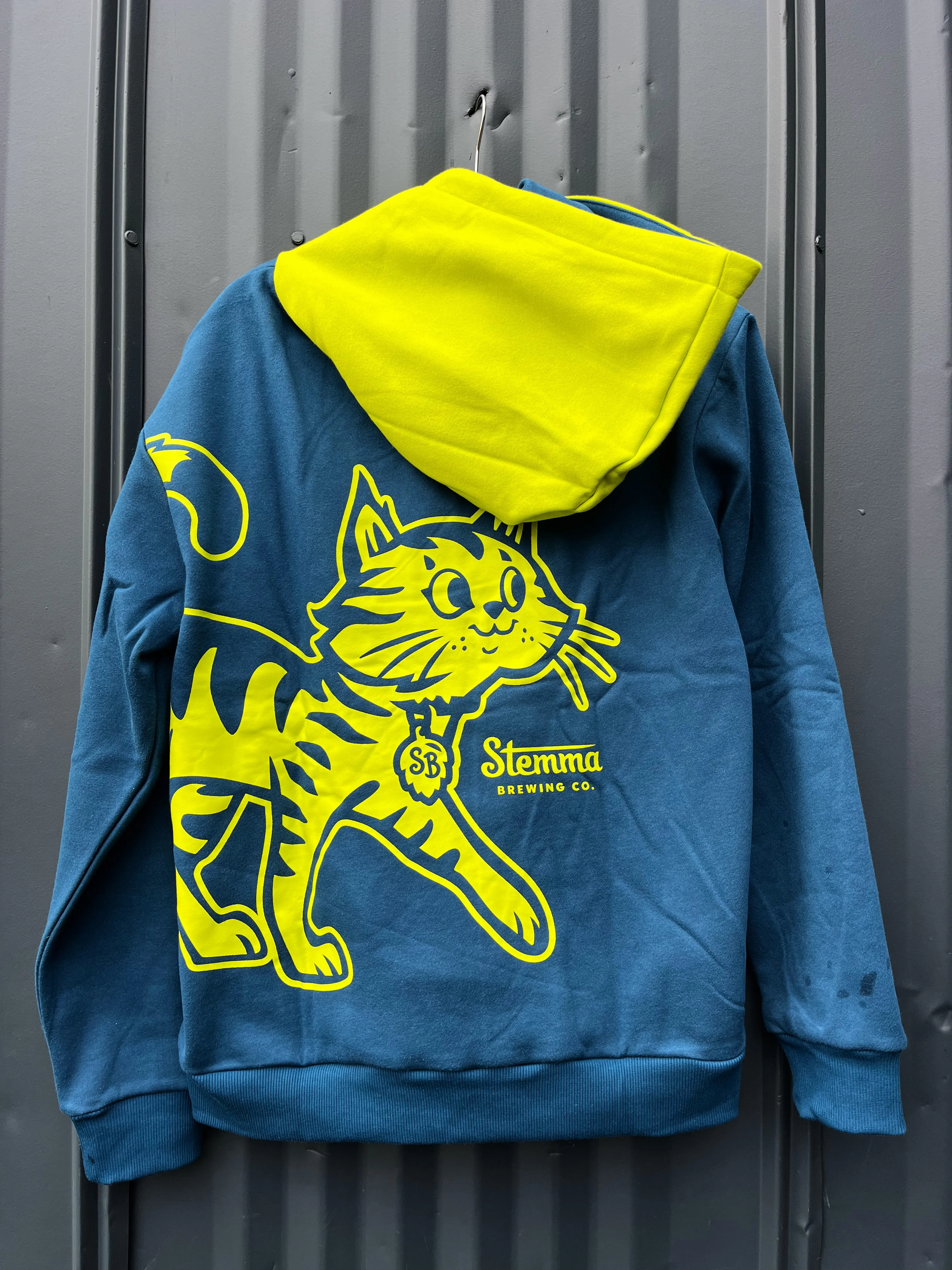 Unisex Pullover Hoodie - Green & Blue