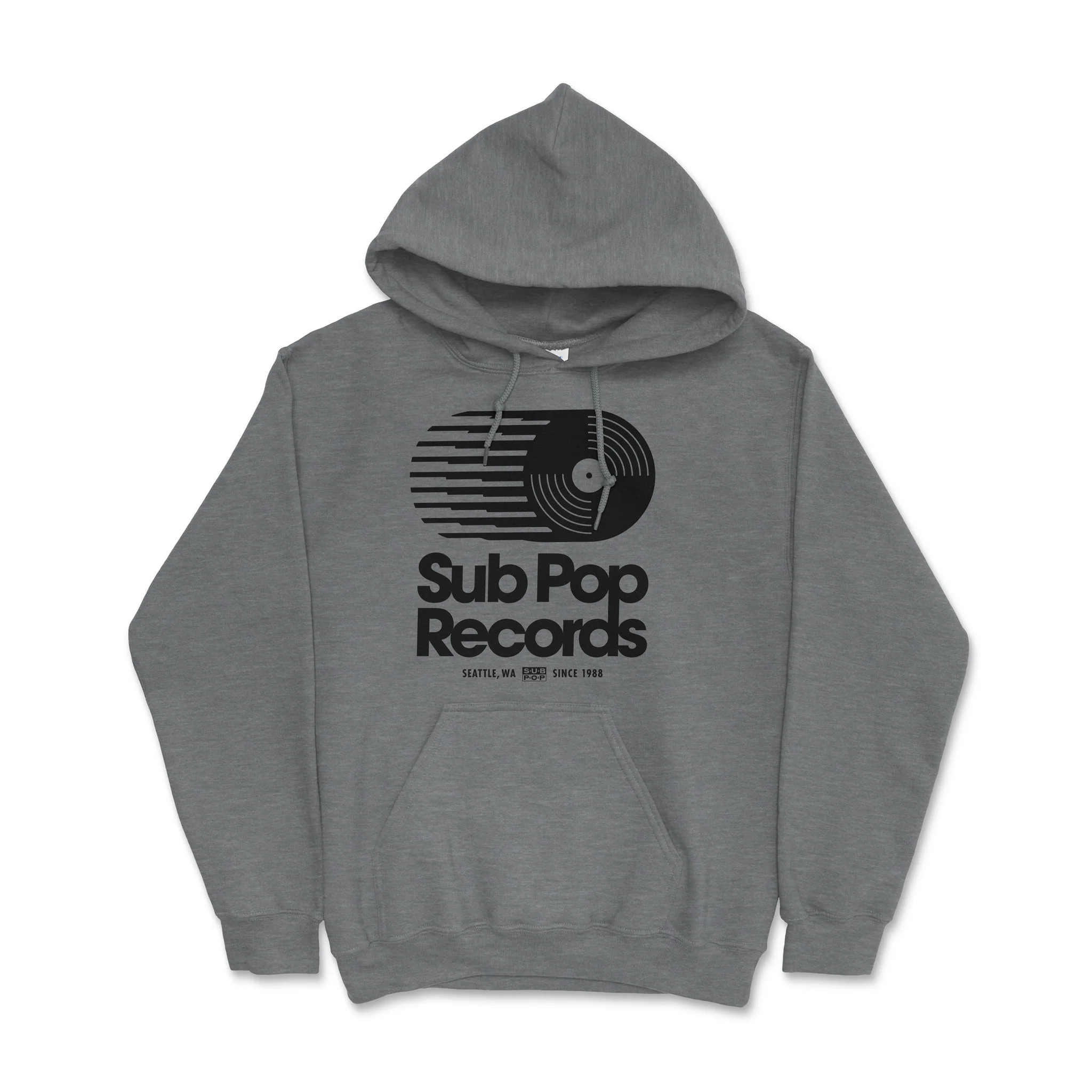Retro Logo Grey Pullover Hoodie Sweatshirt