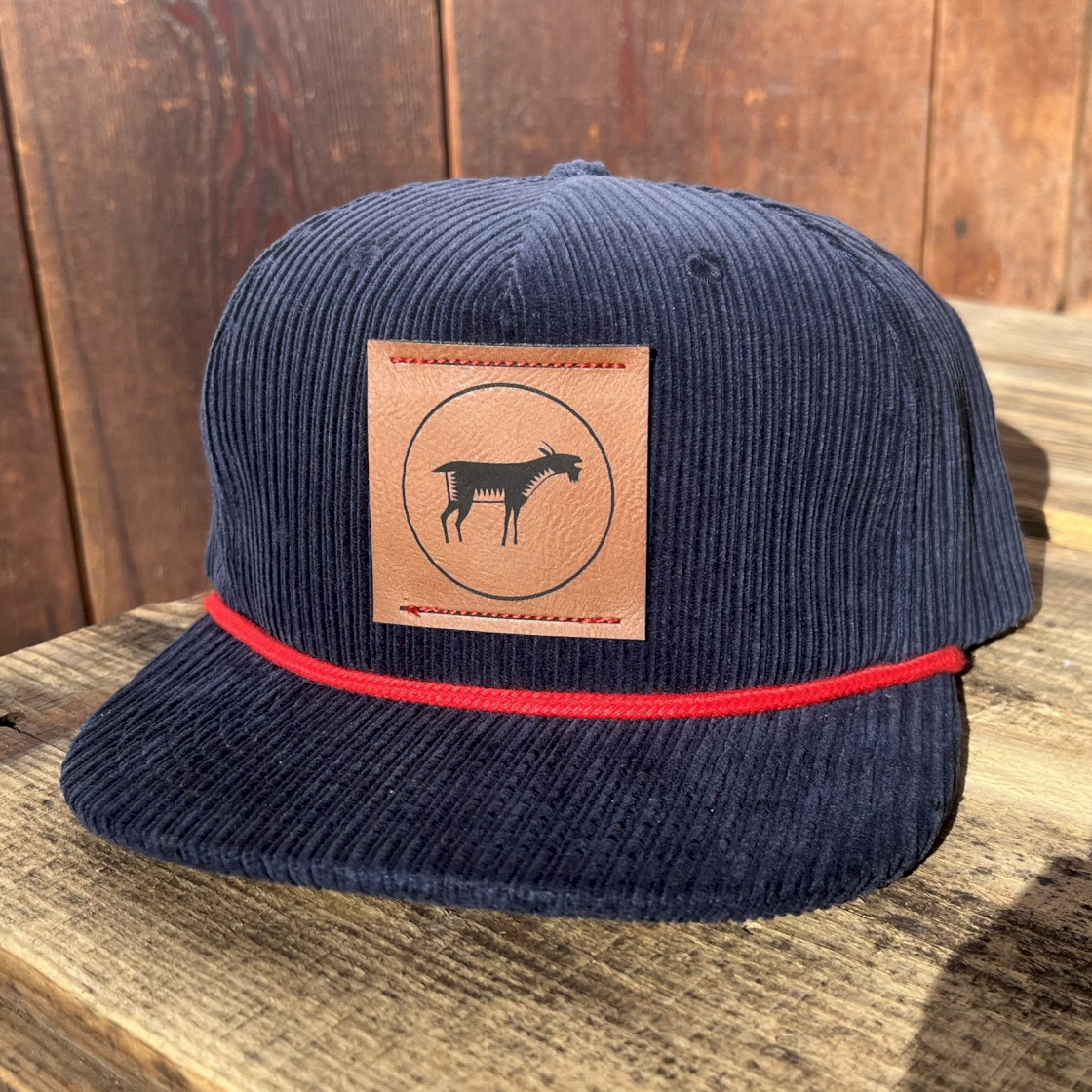 Goat Patch Snapback Corduroy Hat
