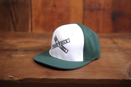 Dark Green & White Fitted PTS20
